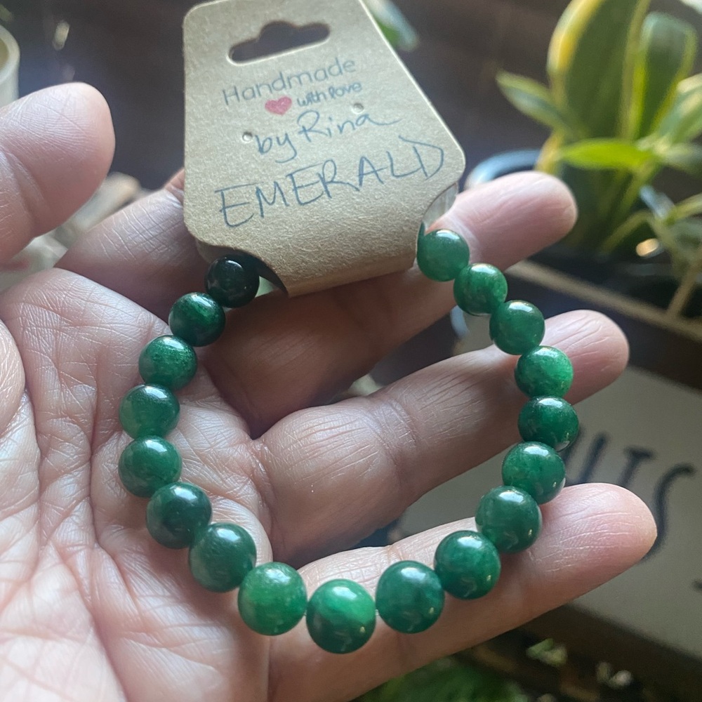 🔹SOLD 🔹Emerald Beaded Bracelet